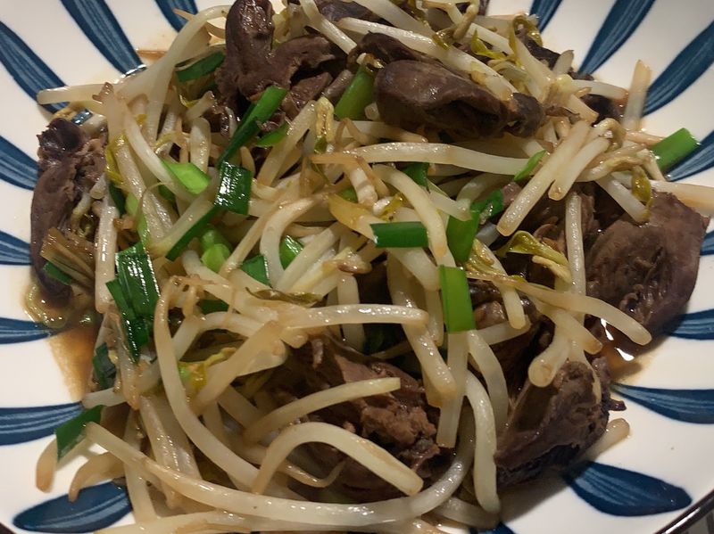 豆芽菜炒雞心