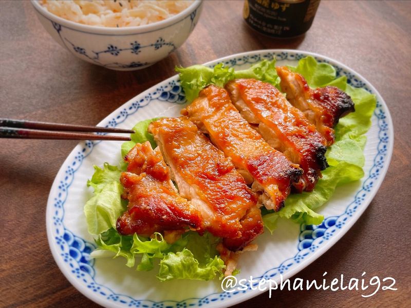 梅子味噌烤雞腿