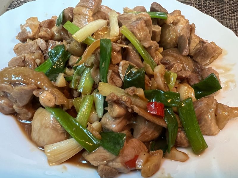 蠔油蔥爆雞腿-Anita的廚房