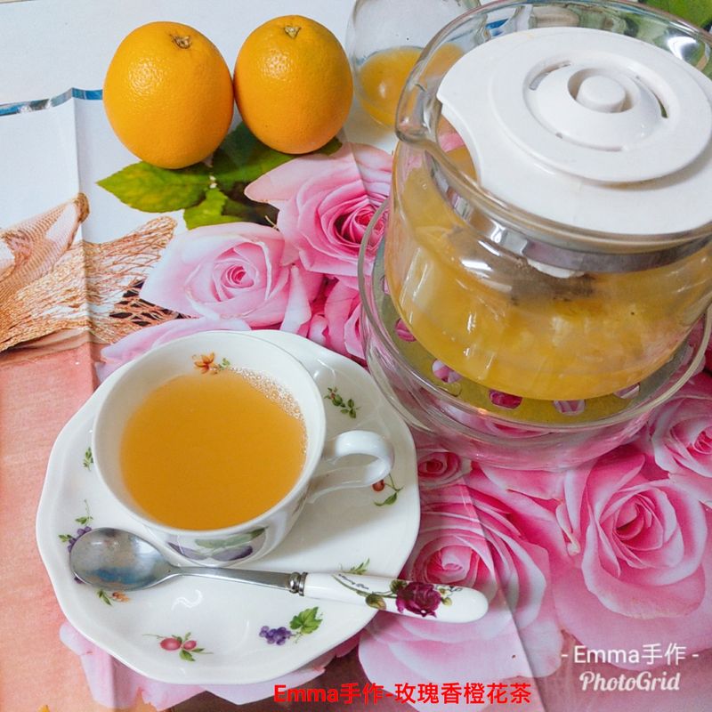 玫瑰香橙花茶