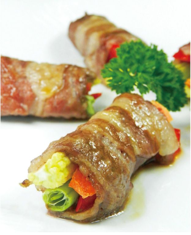 四色牛肉捲