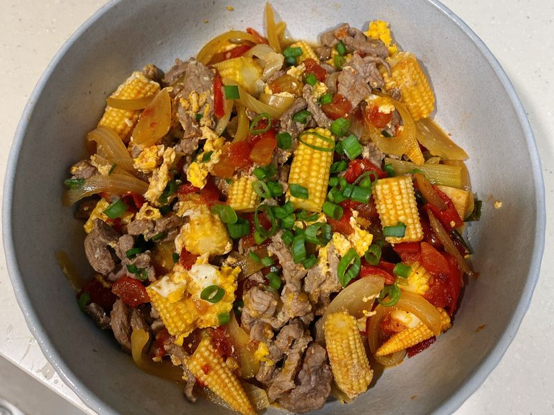 番茄牛肉滑蛋