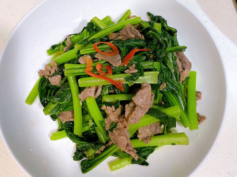 芥蘭炒牛肉