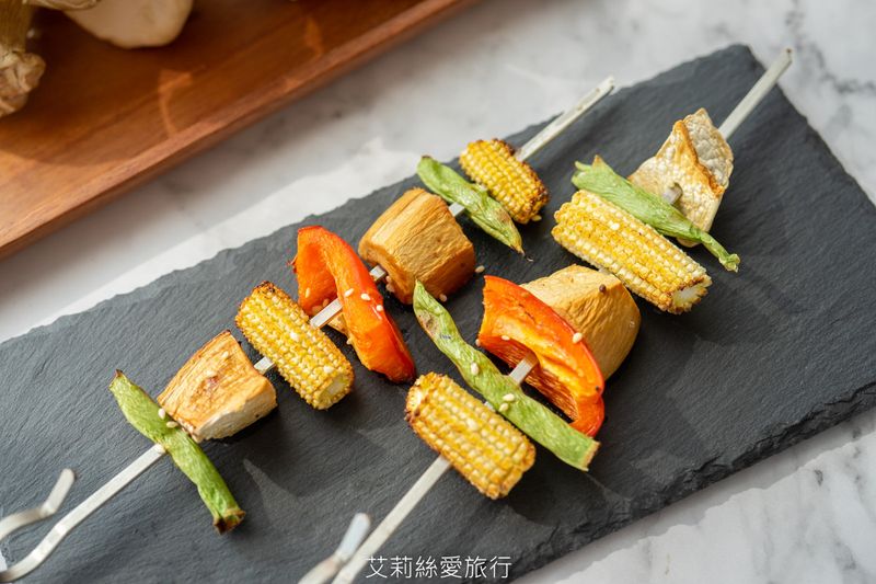 烤杏鮑菇蔬食串 (蔬食)