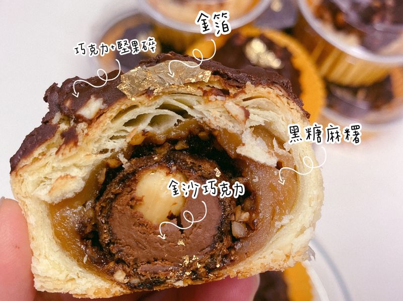 麻糬巧克酥(偽蛋黃酥、無鹽奶油版)