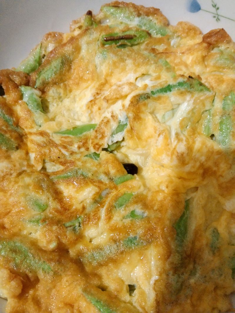 四季豆豆豉煎蛋