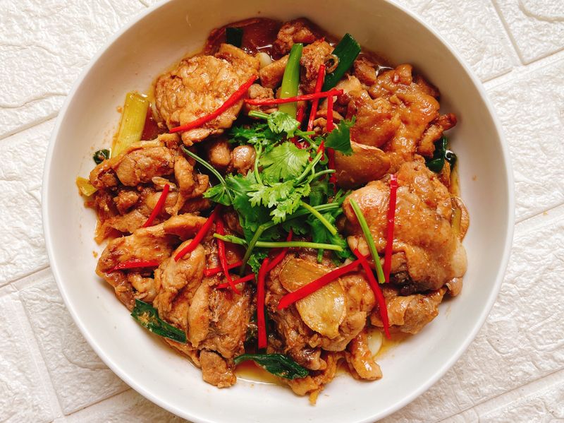 沙茶煎雞肉