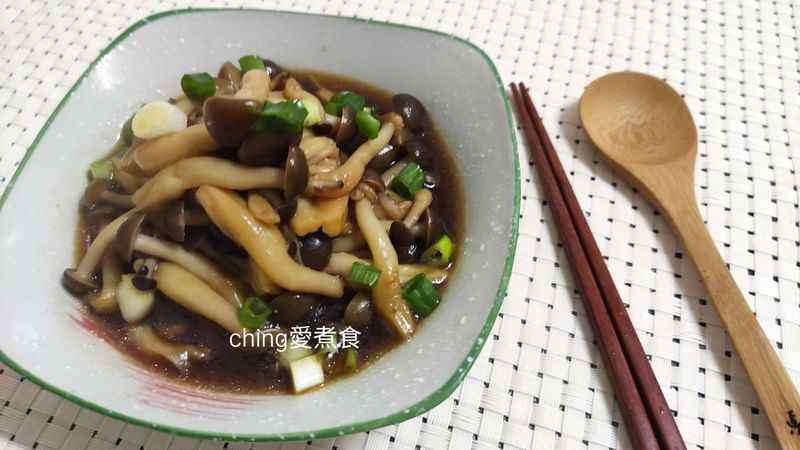 5分鐘上菜-醬燒鴻喜菇(滷肉湯汁再運用)