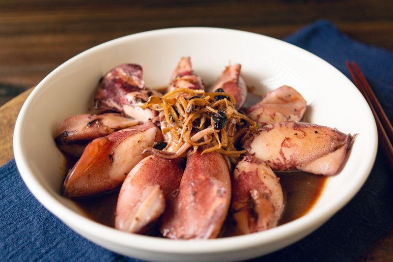 豆豉炒小卷