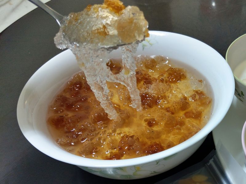 奧莉廚房-(月子餐)桃膠皂角白木耳甜湯