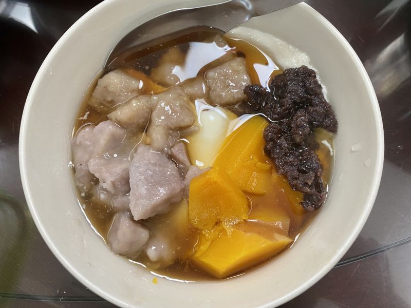自製芋圓豆花