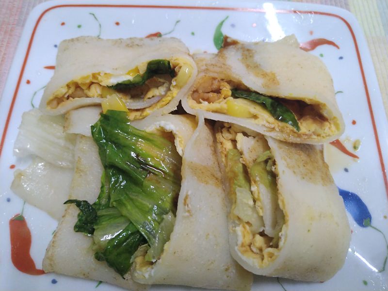 蘿蔓河粉蛋餅