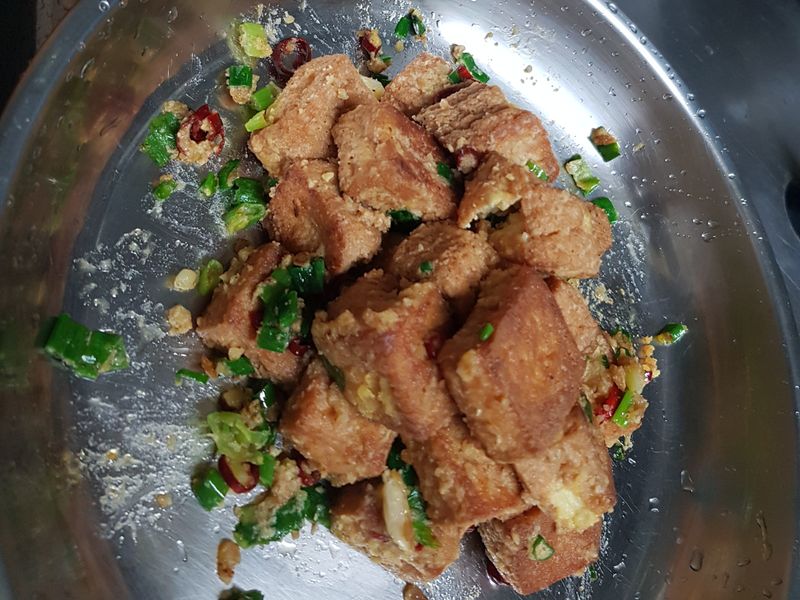 金沙豆腐
