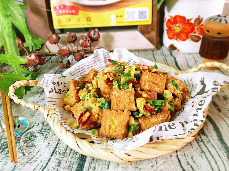 熱炒店必點:金沙豆腐(全家Fami煮煮)