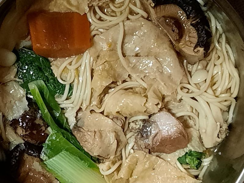 豆皮香菇麵
