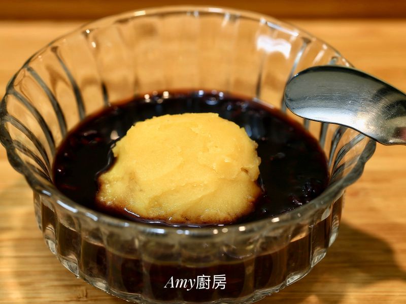 地瓜泥黑糖紫米粥