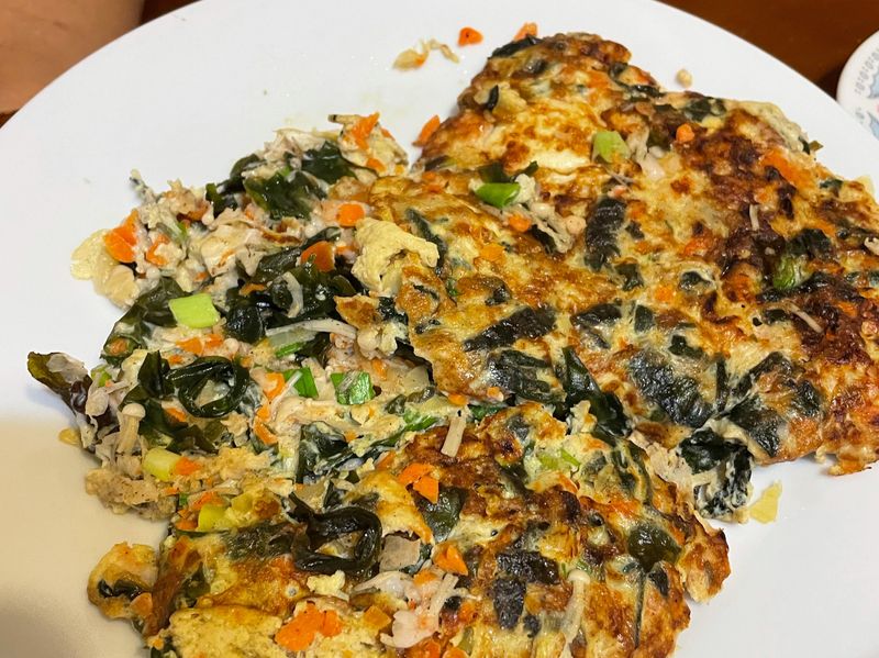 紫菜鮮蝦烘蛋