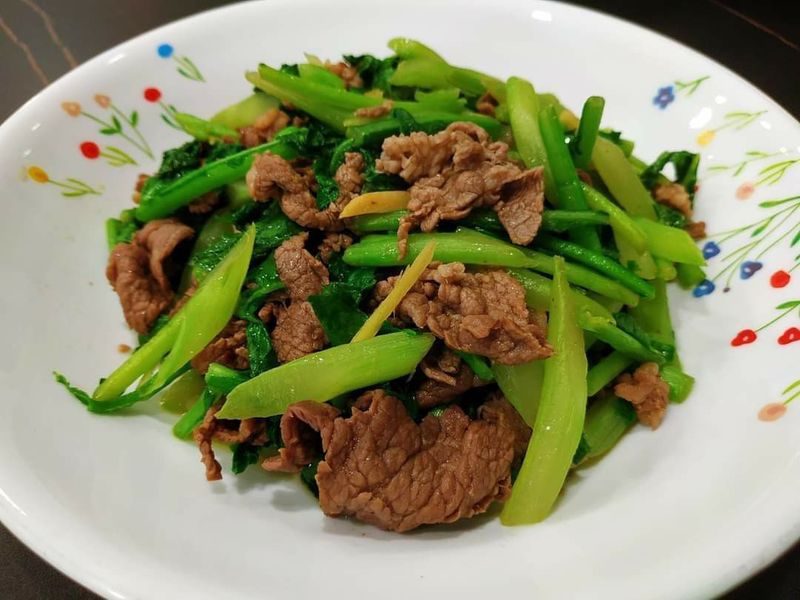 格蘭菜炒牛肉