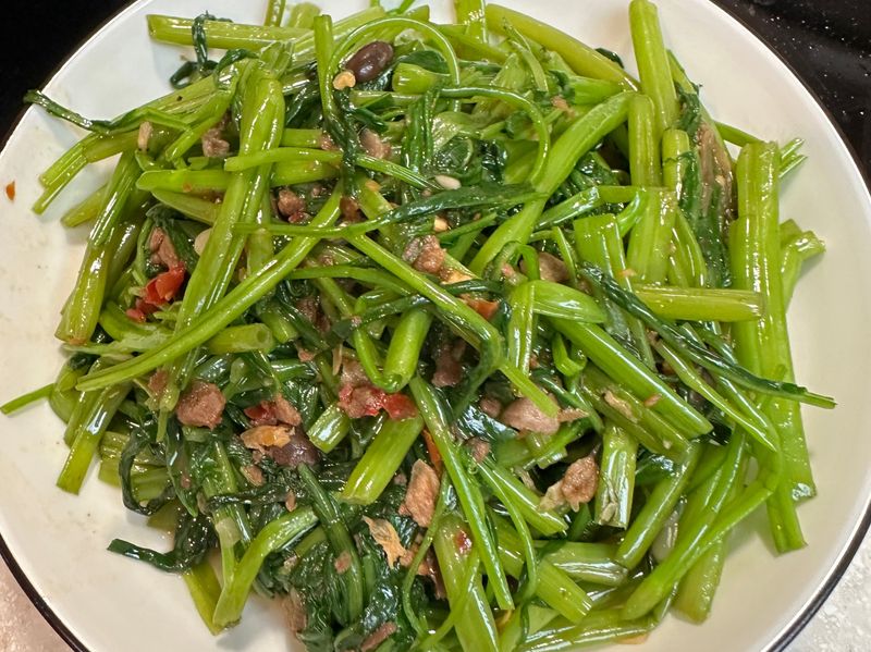 OX蝦醬空心菜