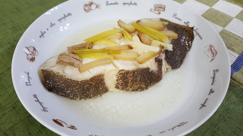 清蒸鱈魚(大比目魚)