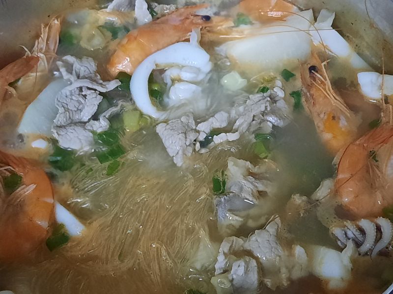 鮮蝦花枝冬粉
