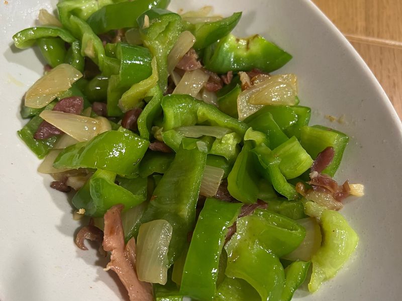 鴨賞炒青椒