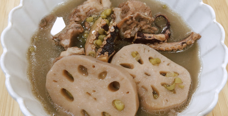 章魚蓮藕綠豆湯