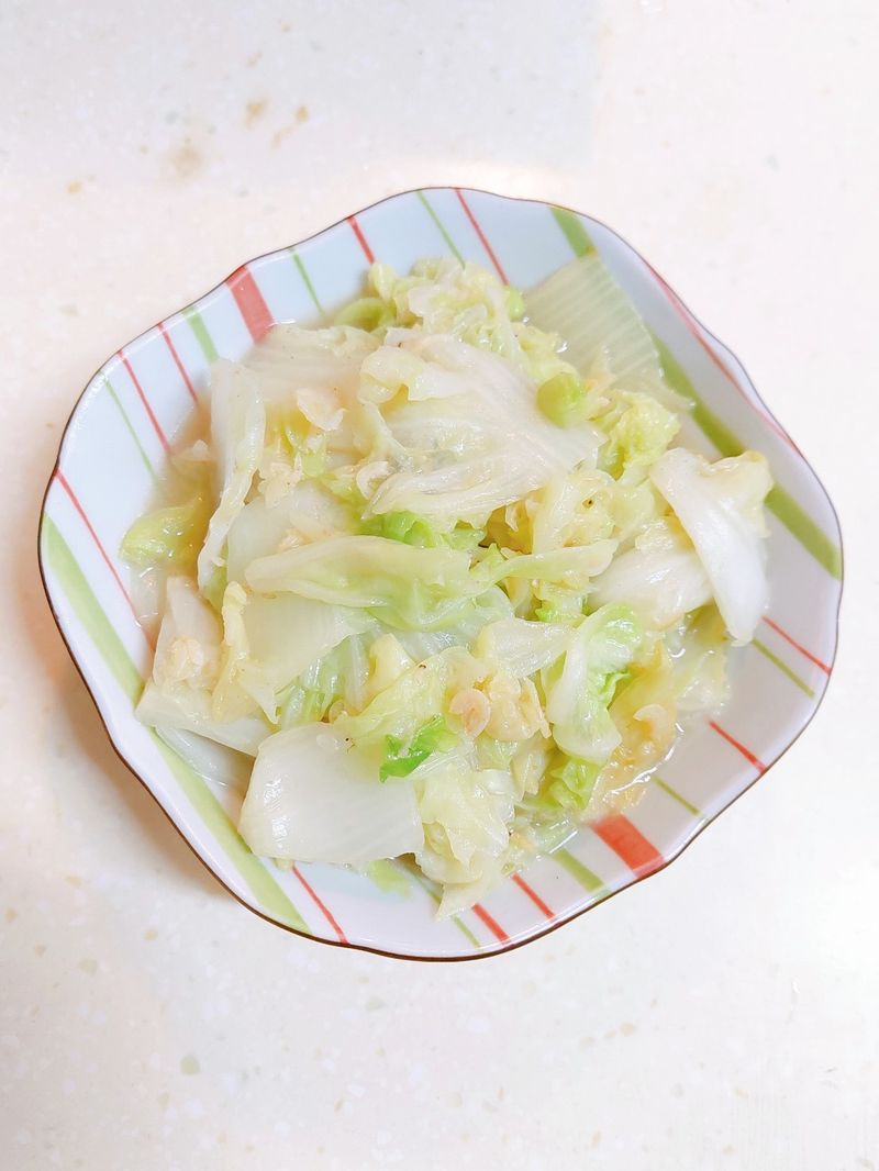 蝦皮清炒白菜