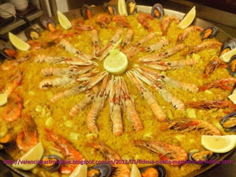 FIDEUA VALENCIANA,麵條和海鮮的西班牙傳統配方