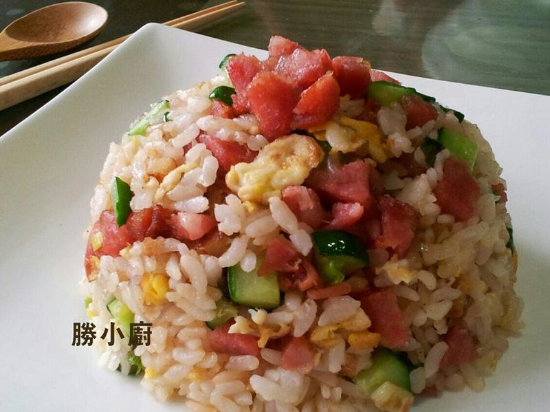 【得意的一天純天然橄欖油】香腸炒飯