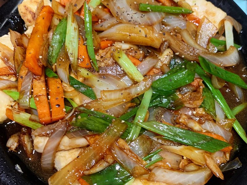 鐵板豆腐