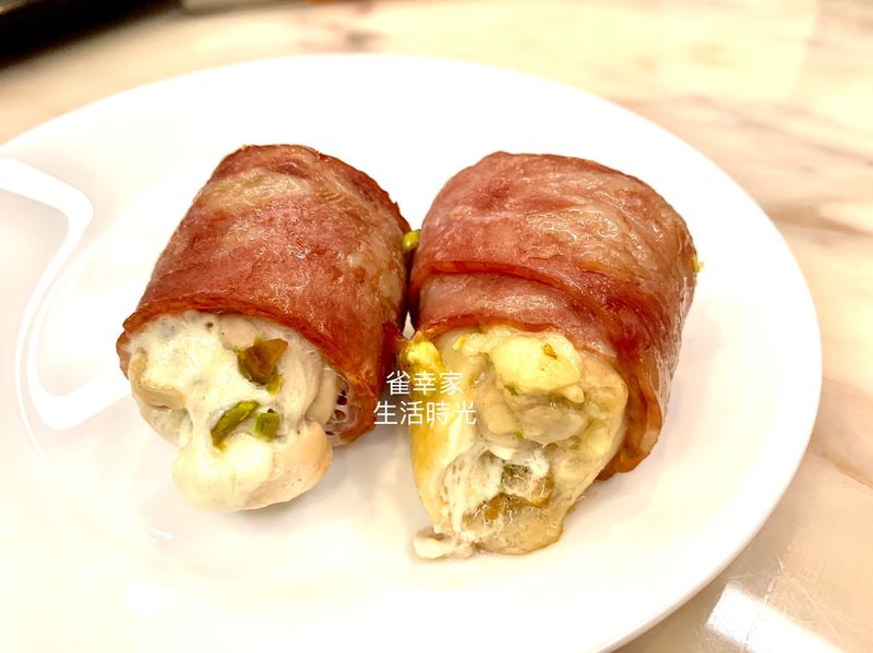 開心果起司煙肉雞卷