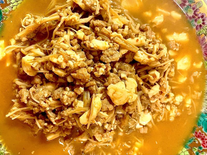 沙茶絞肉豆腐