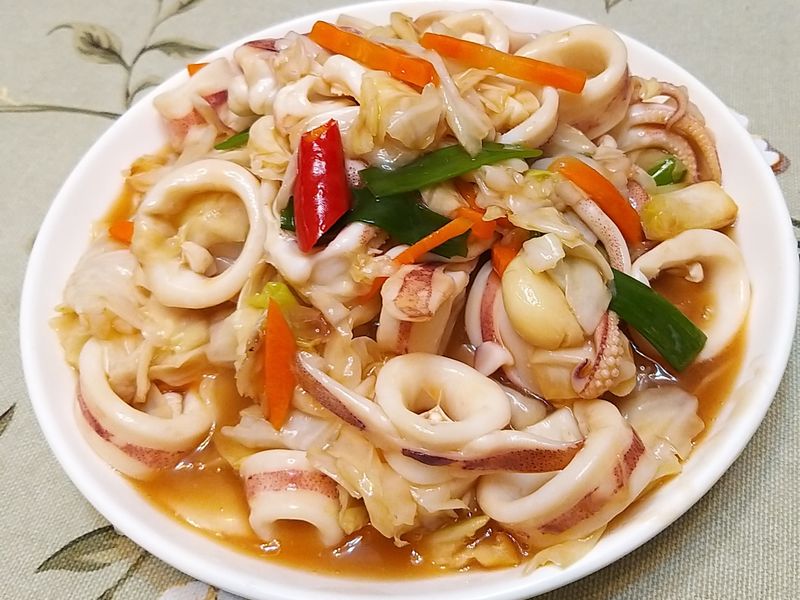 生炒花枝
