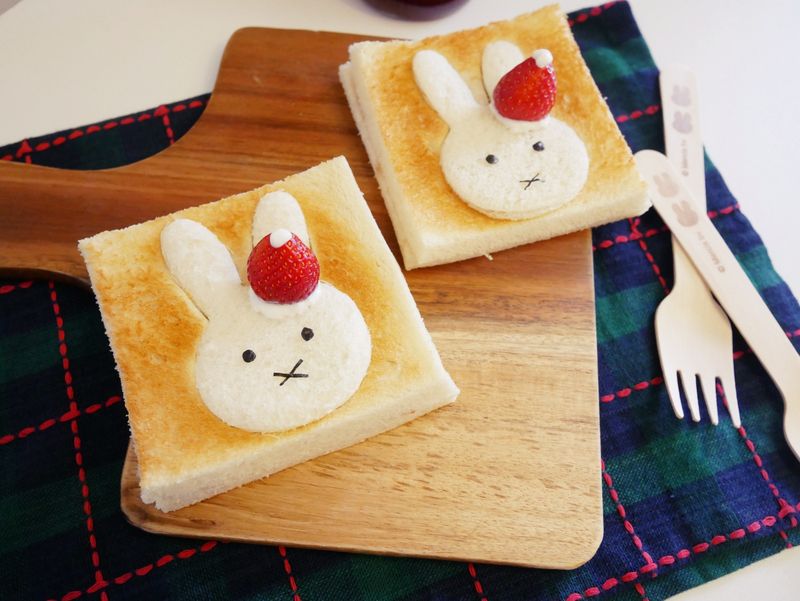 不失敗「Miffy果醬吐司」簡單好可愛♡
