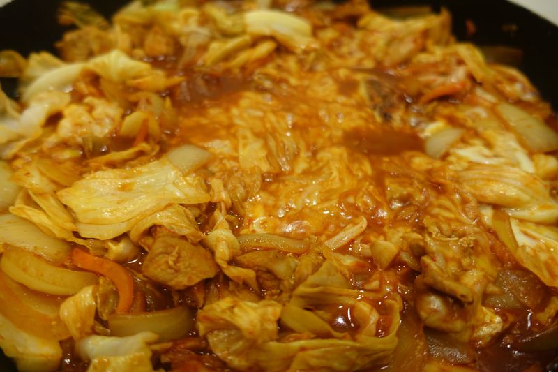 高麗菜泡菜起司雞