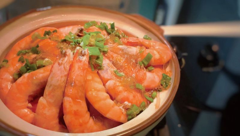 鮮蝦粉絲煲
