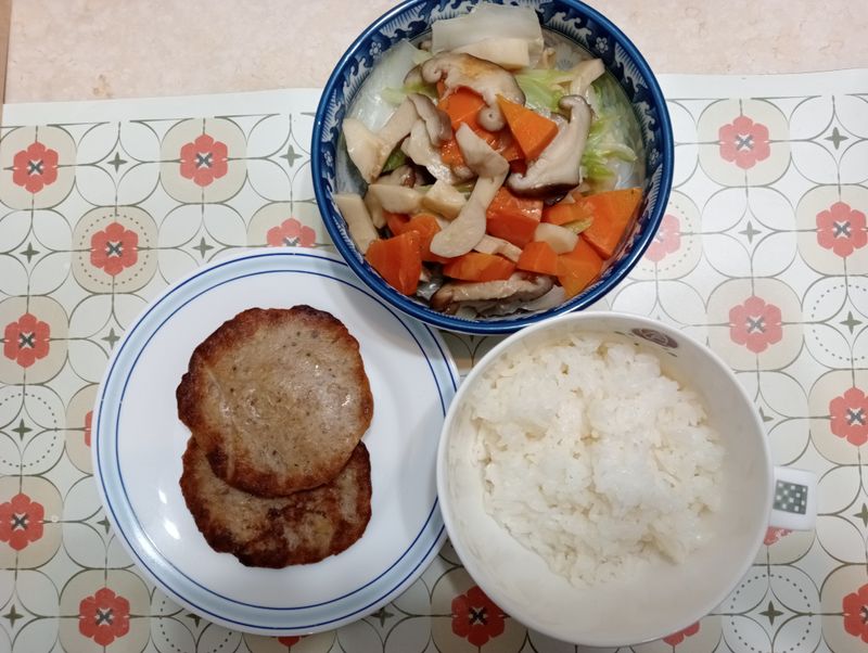 素食多元美味吃❤️(素)漢堡排餐❤️