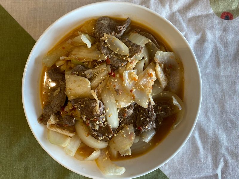 泡菜炒牛肉