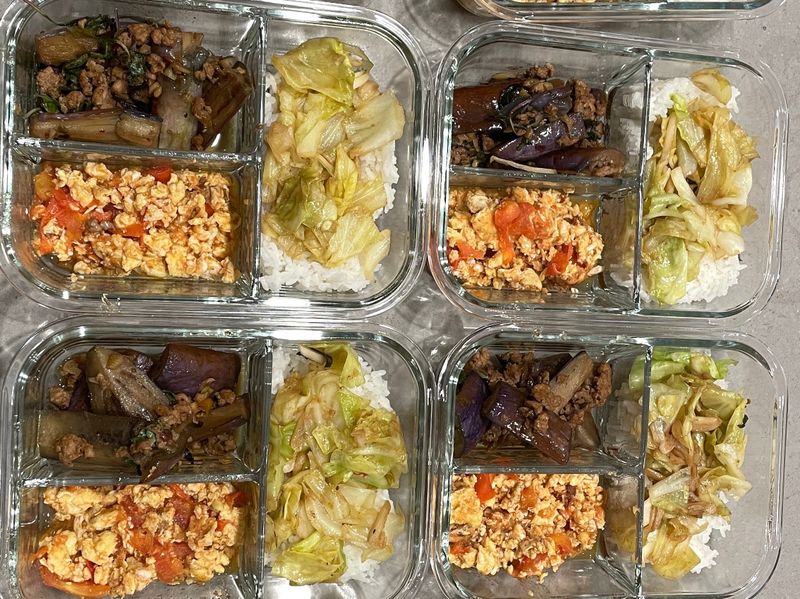 Eggplant bento