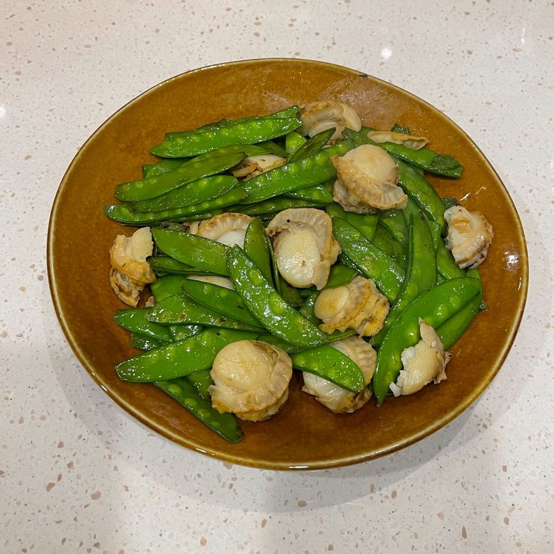 甜豆炒扇貝