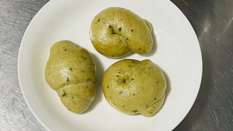 簡易版饅頭「蛋餅粉蔬菜風味」