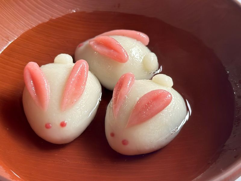 兔子芝麻湯圓