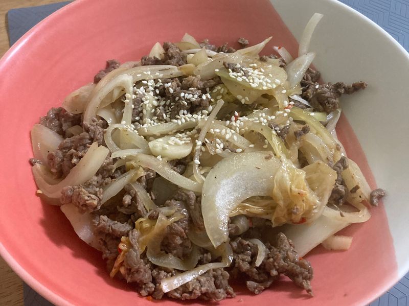 泡菜炒牛肉
