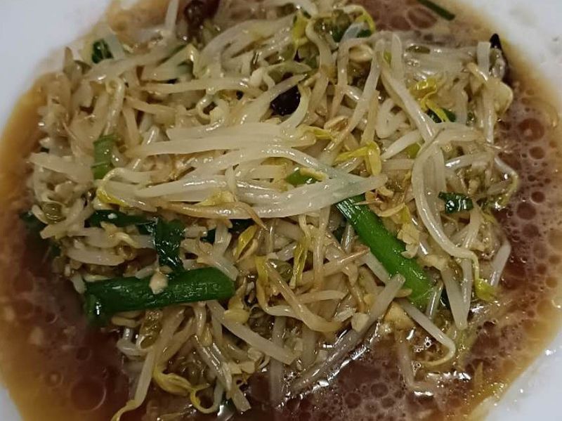 白灼豆芽菜