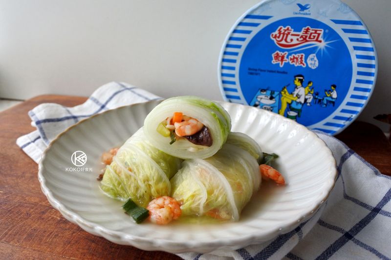 開陽白菜捲鮮蝦麵(統一麵鮮蝦風味)