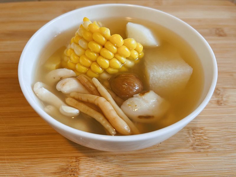 太子參淮山粟米素湯