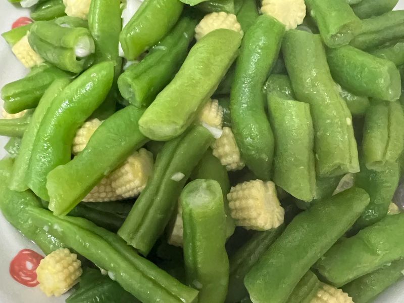 粉豆炒玉米筍