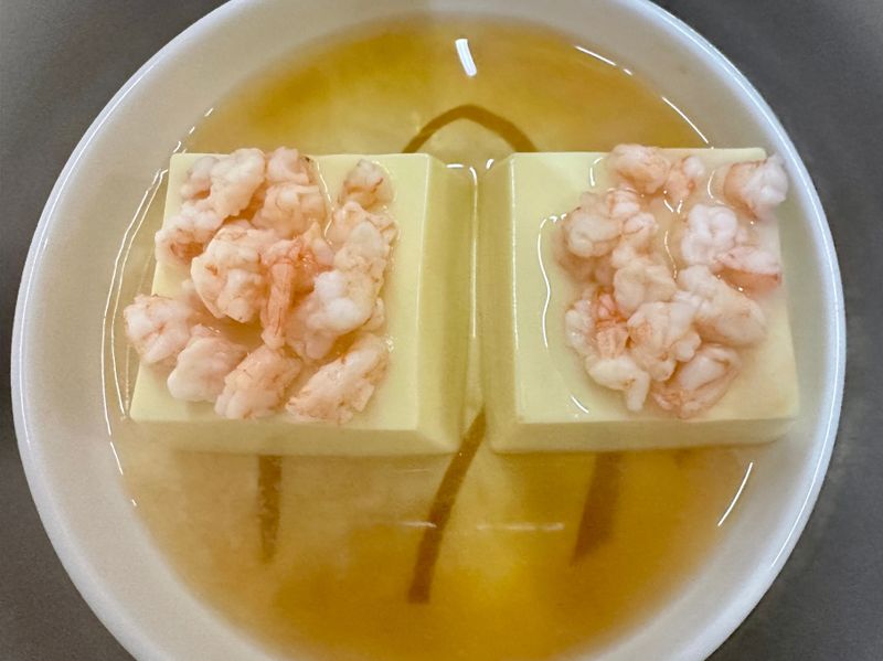 芙蓉豆腐蒸蝦