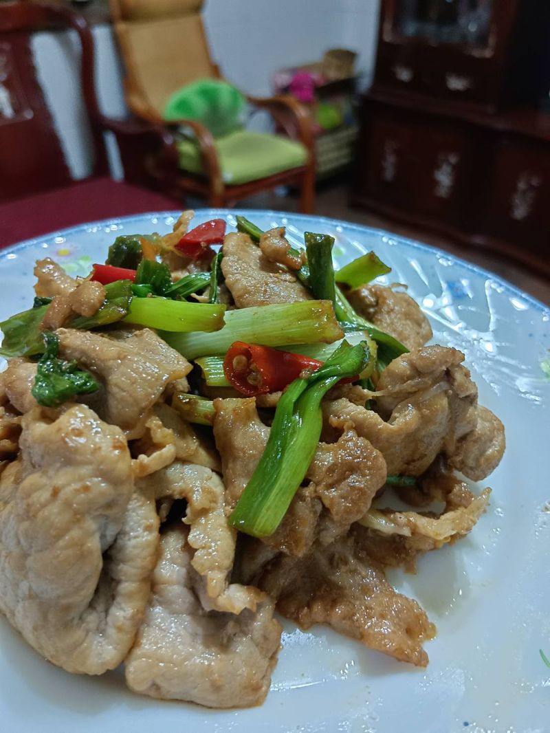 蔥爆豬肉片